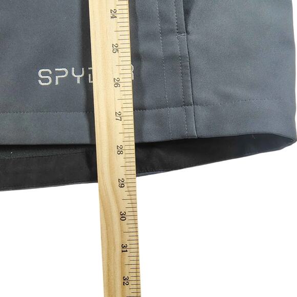 Spyder - Hike Ski Men's Fleece Lined Soft Shell Ski Jacket Gray - Size: Large - Picture 4 of 12